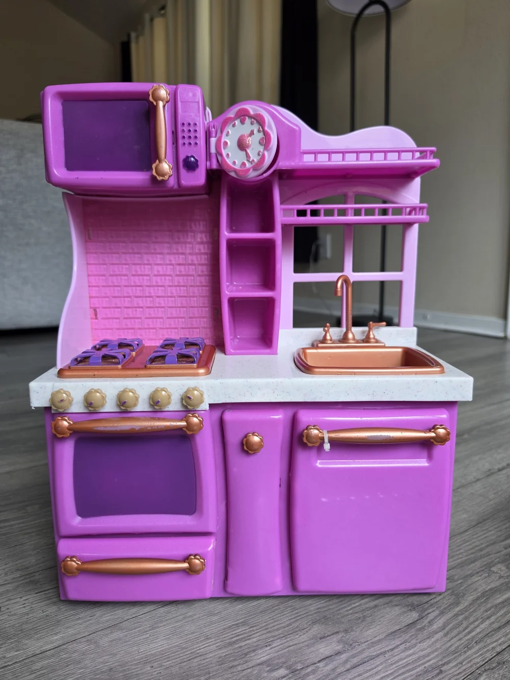 Our Generation Gourmet Kitchen (Lilac) playset designed for 18-inch dolls, Used